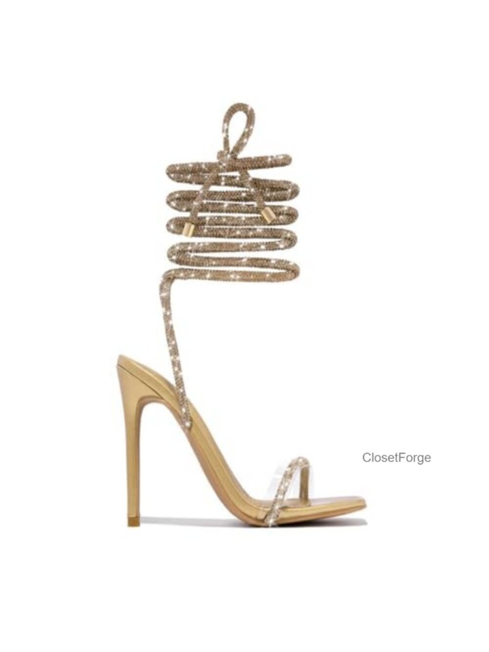 Stiletto High Heel Gladiator Strappy Sandals Women's Lace Up Square Toe Dress